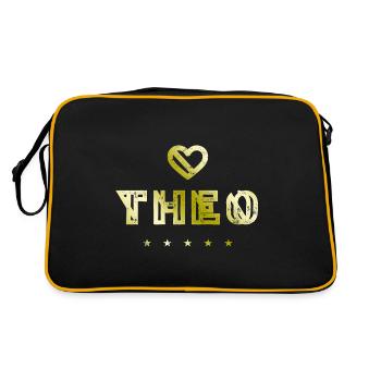 Theo Herz - Retro Bag - black/gold - Back