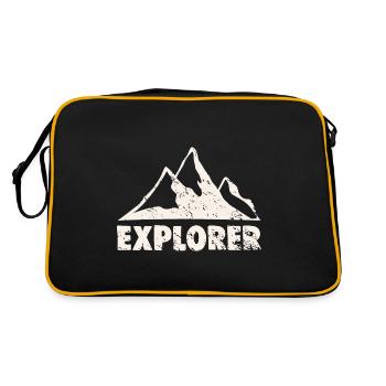 EXPLORER - Retro Bag - black/gold - Back