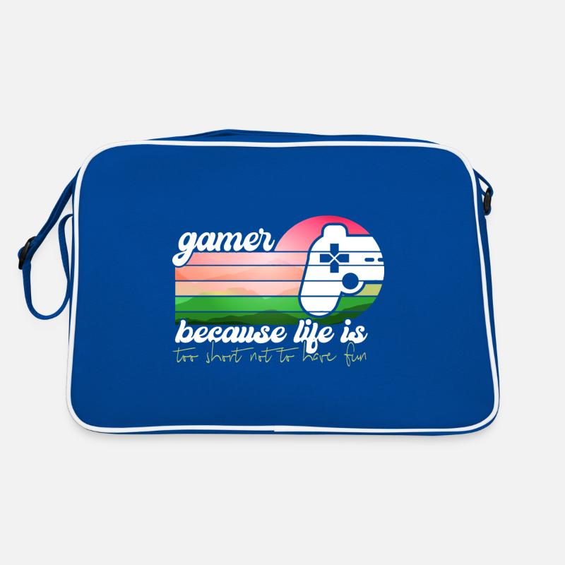 Joyable Tropical Amusing Gaming Illustration Retro Bag