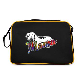 Sealyham Terrier Sealyham Terrier Mama - Retro Bag - black/gold - Back