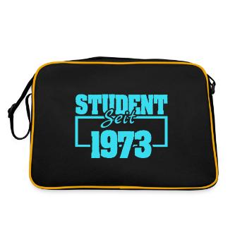 seit 1973 - Retro Tasche - Schwarz/Gold - Hinten