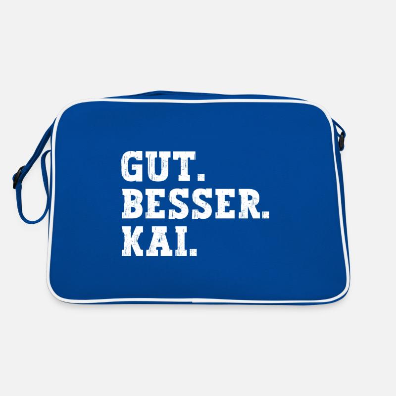 Gut Besser Kai Lustiger Spruch Name Kai Retro Tasche