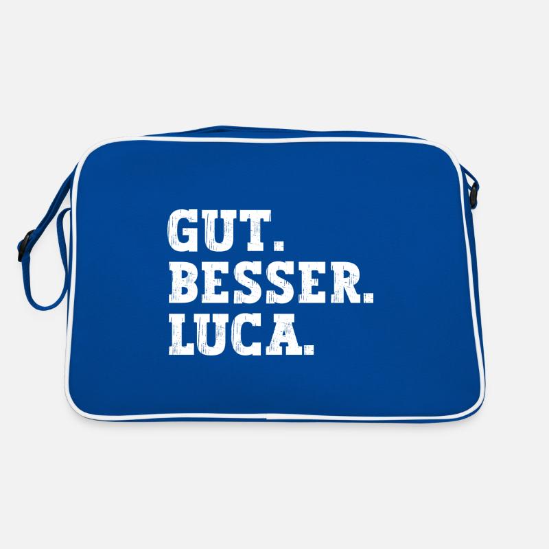 Gut Besser Luca Lustiger Spruch Name Luca Retro Tasche