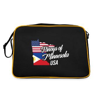 Les Philippins du Minnesota conçoivent pour de fiers Fil-Ams - Sac Retro - noir/or - Dos