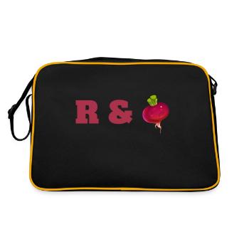 Vegetables Fresh Beets Farmers Music Vegan - Retro Bag - black/gold - Back