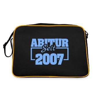 Diplômé du lycée en 2007 - Sac Retro - noir/or - Dos