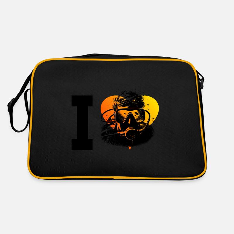 Scuba Diving Free Dive Diver Diving Retro Bag