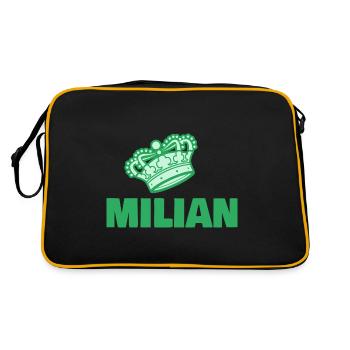 First name Milian - Retro Bag - black/gold - Back