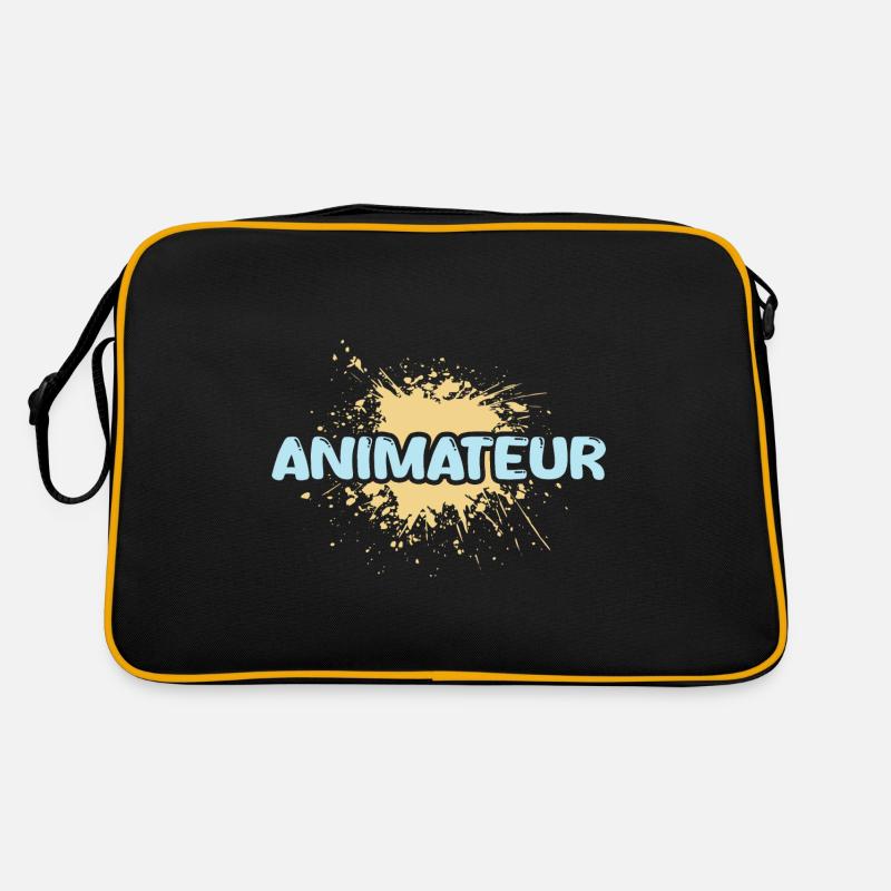 Job Animateur - Retro Tasche - Schwarz/Gold
