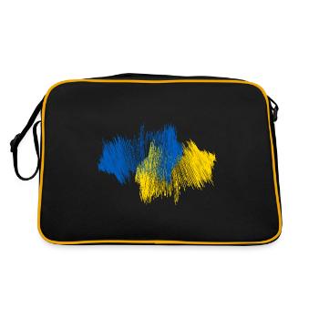 Ukraine Map - Retro Bag - black/gold - Back
