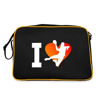 Handball Handball Handball Handball Joueurs De handball Jeux de handball - Sac Retro - noir/or - Dos