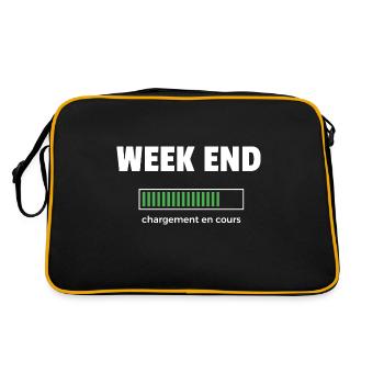 week end - Sac Retro - noir/or - Dos