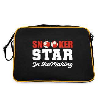 Snooker Star Amateur Player Cadeau - Sac Retro - noir/or - Dos