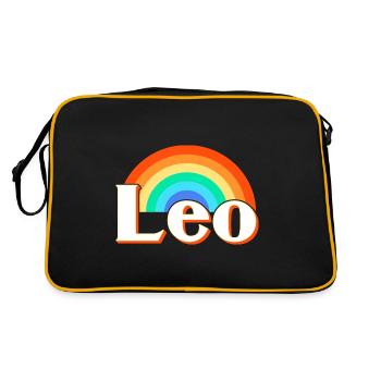 Signe du zodiaque Lion - Sac Retro - noir/or - Dos
