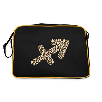 Signe du zodiaque Sagittaire - Sac Retro - noir/or - Dos