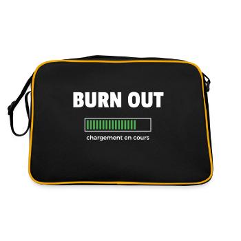 burn out - Sac Retro - noir/or - Dos
