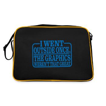 Je suis sorti une fois, les graphismes n’étaient pas géniaux 3 - Sac Retro - noir/or - Dos