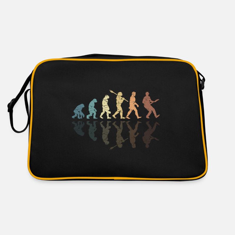 Human Evolution Guitar Band Retro Vintage Sac Retro