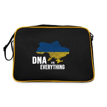 UKRAINE slava ukraini zelenskyi ukrainian DNA - Retro Bag - black/gold - Back