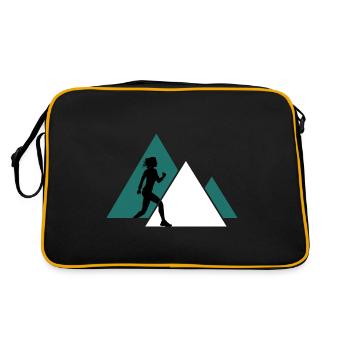 Trailrun Sportgehen Geher Trail Marathon - Retro Tasche - Schwarz/Gold - Hinten