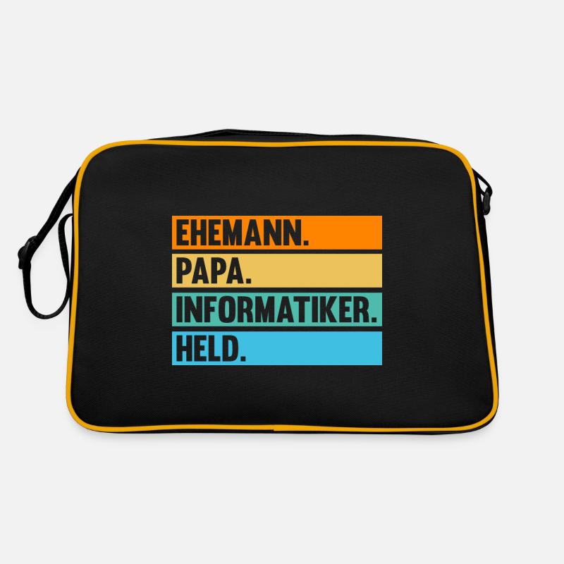 Papa Vater Informatik Programmierer Informatiker Retro Tasche