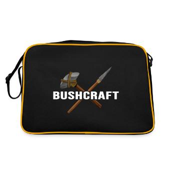 Bushcraft wild outdoor survival Jungel Machete - Retro Tasche - Schwarz/Gold - Hinten