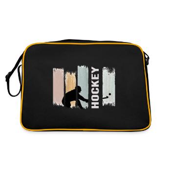 Hockey Field Hockey Art Artificial Turf Hockey - Retro Bag - black/gold - Back