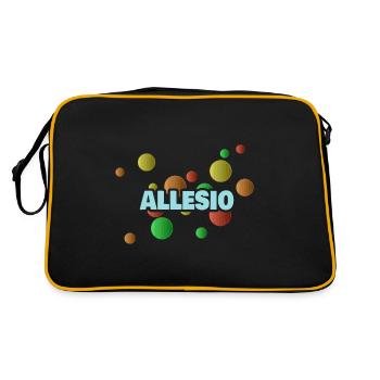 Cadeau pour Allesio - Sac Retro - noir/or - Dos