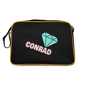 Noble Conrad - Retro Bag - black/gold - Back