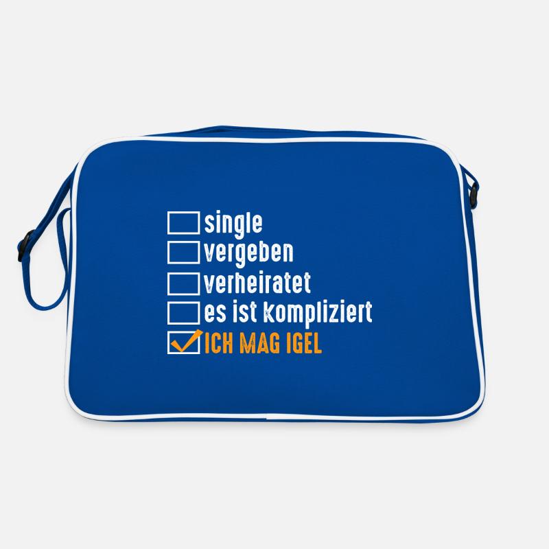 Tiermotiv Igel Retro Tasche