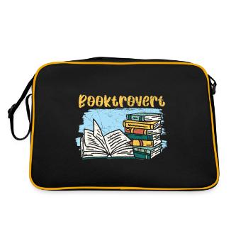 Reading is magical, reading books, reading books - Retro Bag - black/gold - Back