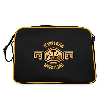 Conception de lutte au Texas pour les fiers fans du Texas - Sac Retro - noir/or - Dos