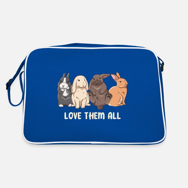 Cute rabbit design for bunny owners Retro Bag