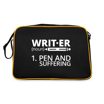 Writer, Pen And Suffering 4 - Retro Bag - black/gold - Back