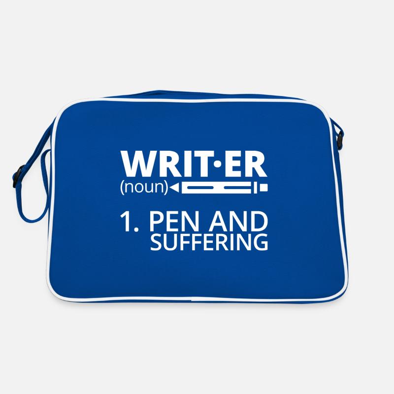 Writer, Pen And Suffering 4 Retro Bag