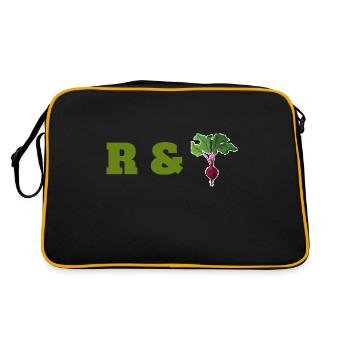 Vegetables Fresh Beets Farmers Music Vegan - Retro Bag - black/gold - Back
