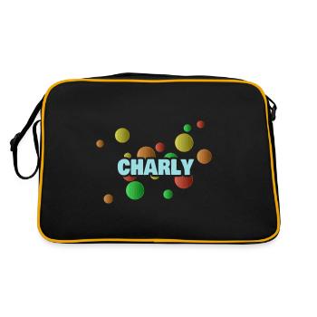 Charly - Retro Bag - black/gold - Back