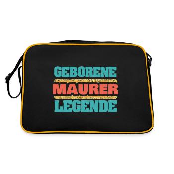 Maçon - Sac Retro - noir/or - Dos