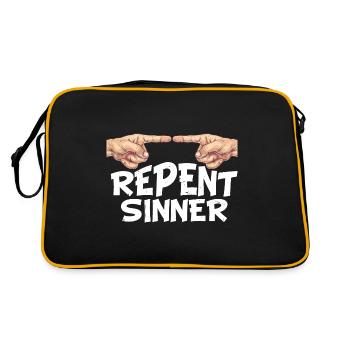 Repent Sinner 30 - Retro Bag - black/gold - Back