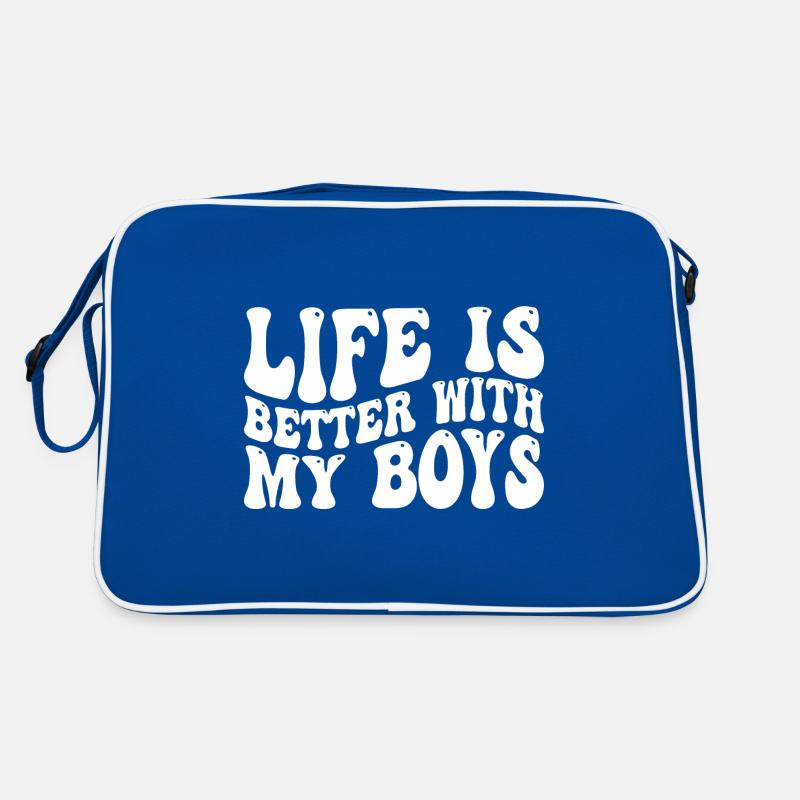 Life Is Better With My Boys 35 Retro Bag