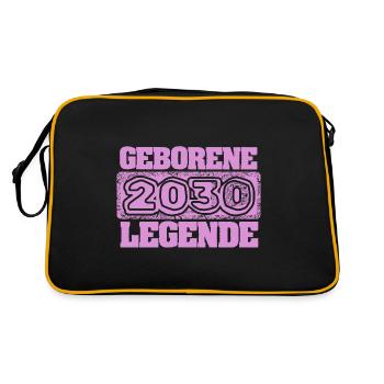 2030 - Retro Bag - black/gold - Back