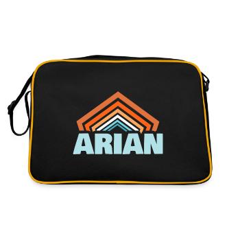 Prénom Arian - Sac Retro - noir/or - Dos