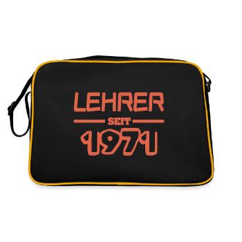 Enseignant Enseignant 1971 - Sac Retro - noir/or - Dos