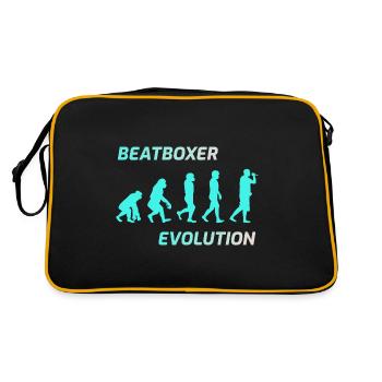 Evolution de Beatboxer Beatbox Beatboxing - Sac Retro - noir/or - Dos