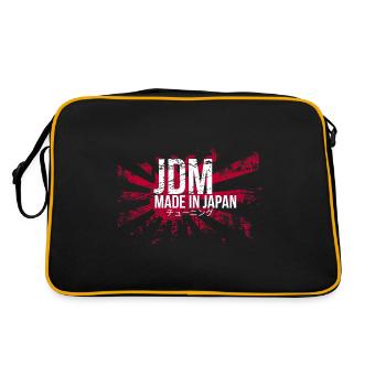 Si un jour la vitesse me tue.. / Paul Walker JDM - Sac Retro - noir/or - Dos