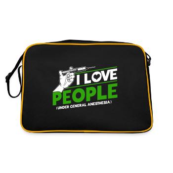 Anesthesia Anesthesiologist Anesthesiologist - Retro Bag - black/gold - Back