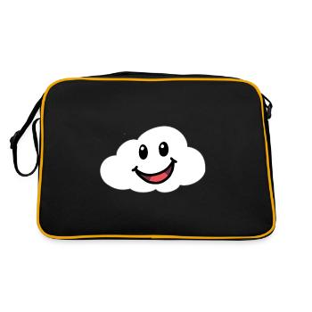 Emotions Feelings Friendly Cloud Sky - Retro Bag - black/gold - Back