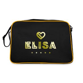 Elisa Herz - Sac Retro - noir/or - Dos