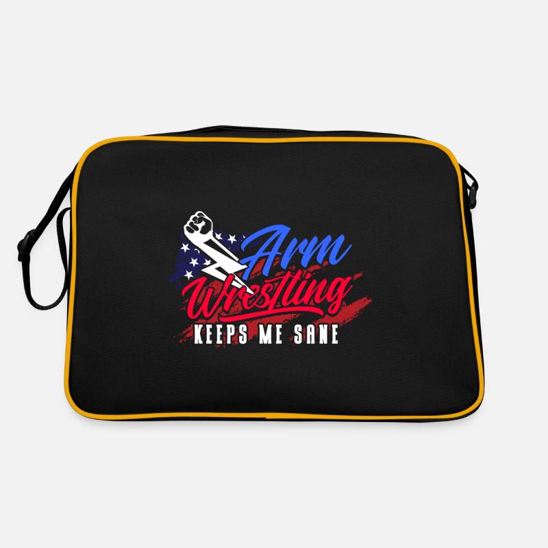 Le bras de fer me garde dans l’ le bras de fer Sac Retro
