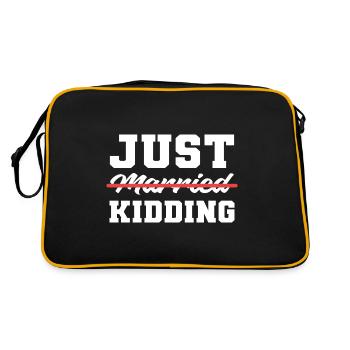 Joking comedian gift - Retro Bag - black/gold - Back
